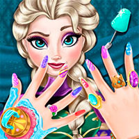 Игра Маникюр королевы Эльзы